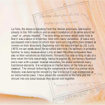A page from the booklet of "The Dance Album"